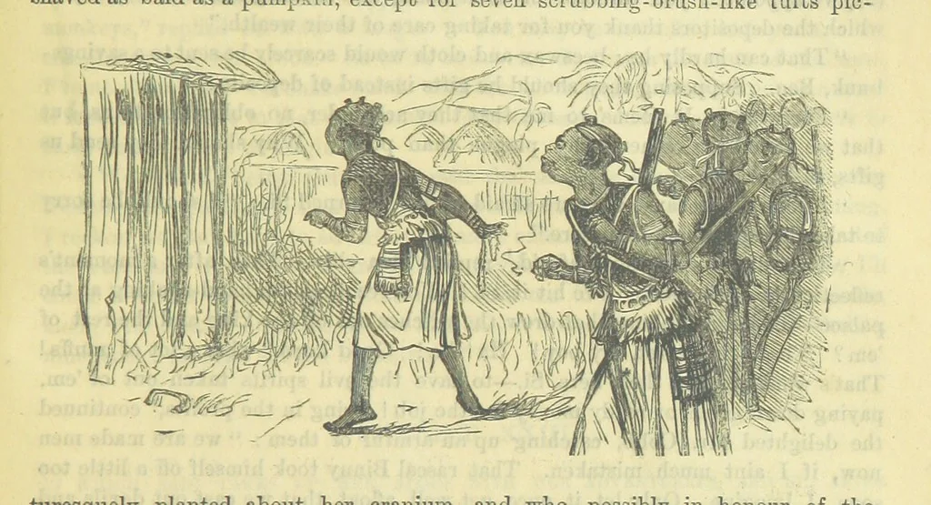 An illustration from Beeton's Brave Tales, Bold Ballads, and Travels and Perils by Land and Sea. Illustrated ... Edited by S. O. Beeton, 1872, leaf 991