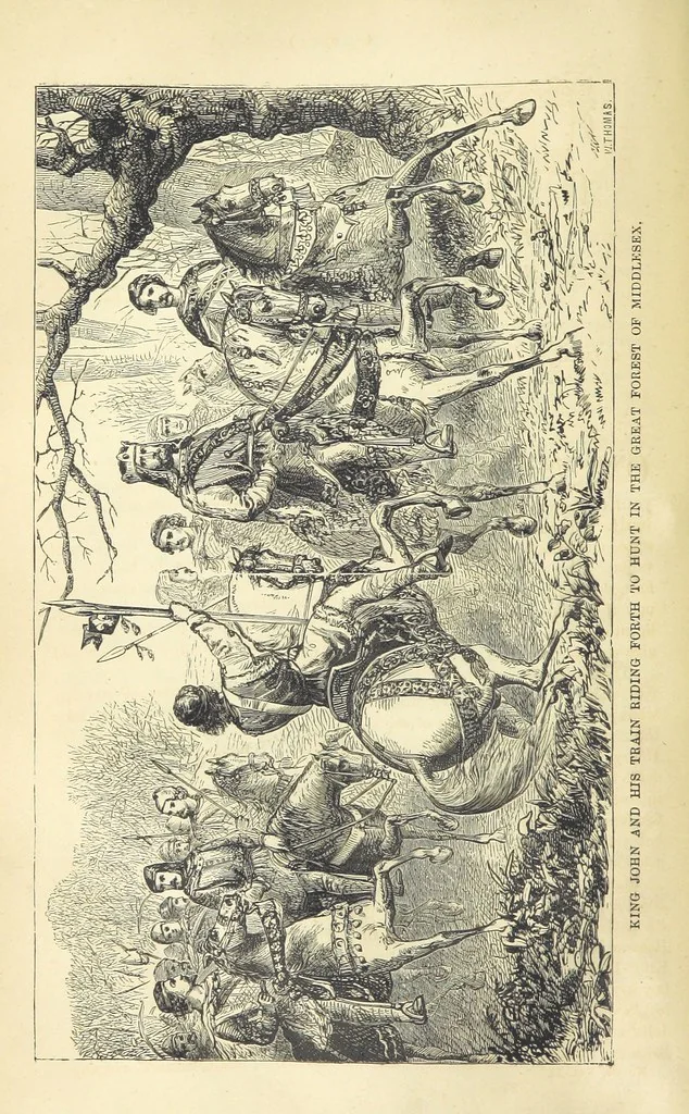 An illustration from Beeton's Historical Romances, Daring Deeds, and Animal Stories. Illustrated, etc, 1871, leaf 100