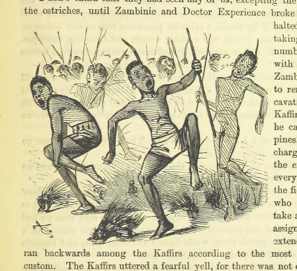 An illustration from Beeton's Historical Romances, Daring Deeds, and Animal Stories. Illustrated, etc, 1871, leaf 1091