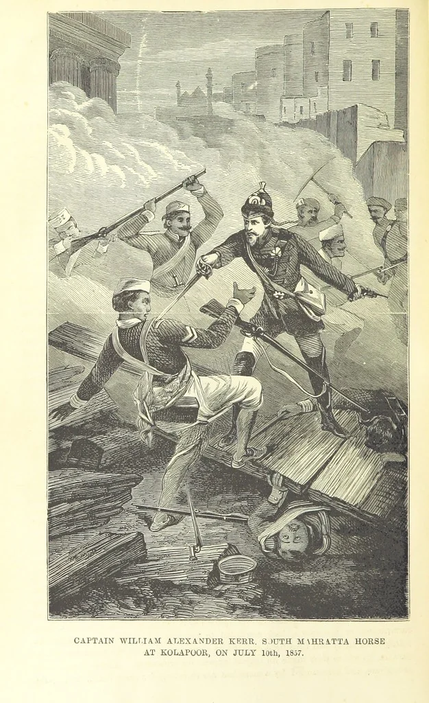 An illustration from Beeton's Historical Romances, Daring Deeds, and Animal Stories. Illustrated, etc, 1871, leaf 1096