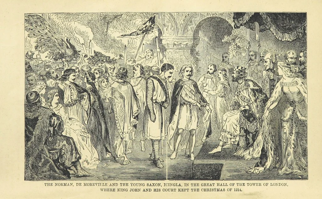 An illustration from Beeton's Historical Romances, Daring Deeds, and Animal Stories. Illustrated, etc, 1871, leaf 16