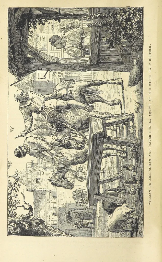 An illustration from Beeton's Historical Romances, Daring Deeds, and Animal Stories. Illustrated, etc, 1871, leaf 576