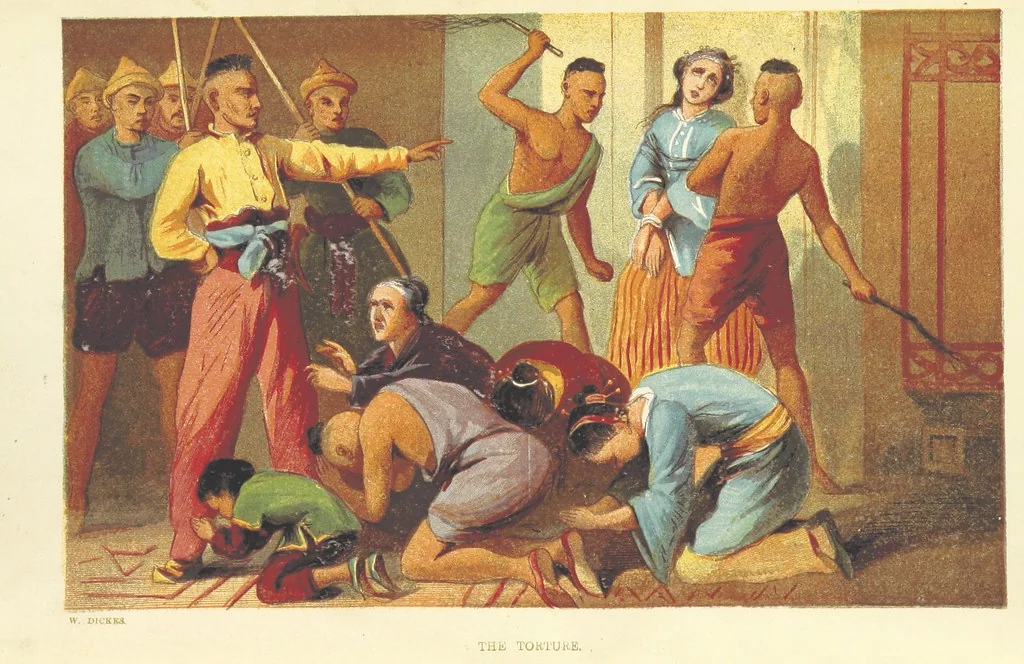An illustration from Beeton's Historical Romances, Daring Deeds, and Animal Stories. Illustrated, etc, 1871, leaf 6