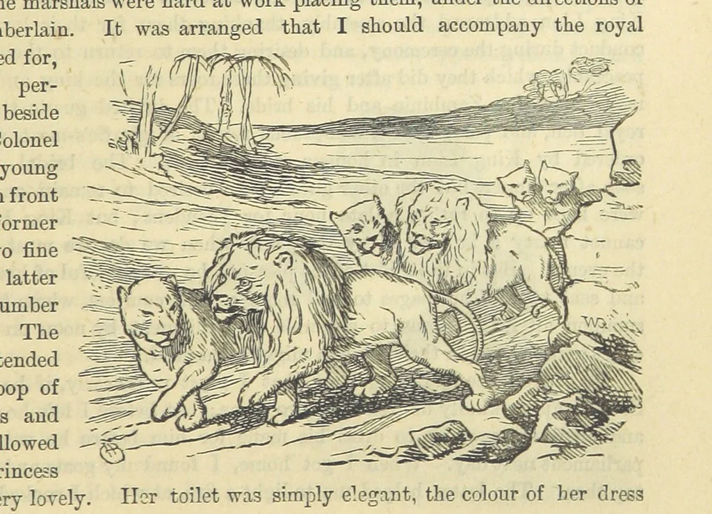 An illustration from Beeton's Historical Romances, Daring Deeds, and Animal Stories. Illustrated, etc, 1871, leaf 609