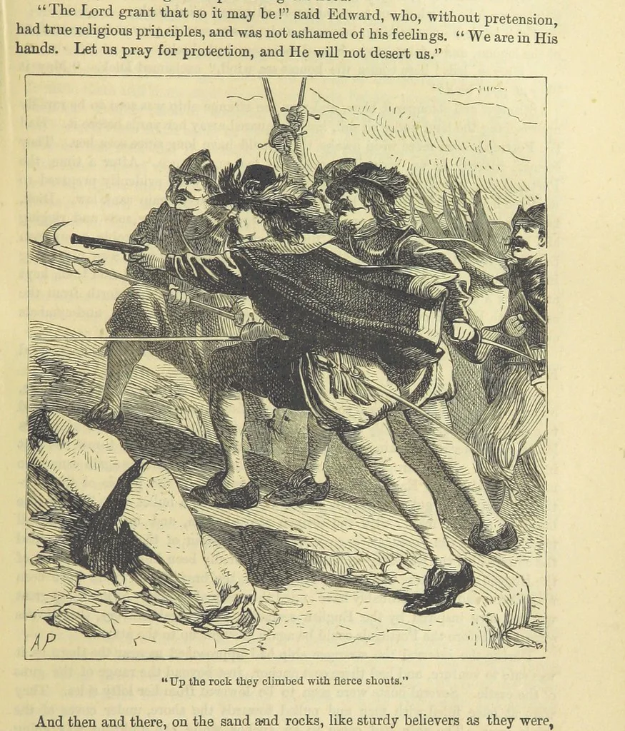 An illustration from Beeton's Historical Romances, Daring Deeds, and Animal Stories. Illustrated, etc, 1871, leaf 625