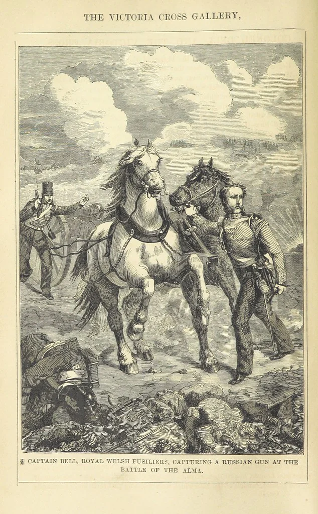 An illustration from Beeton's Historical Romances, Daring Deeds, and Animal Stories. Illustrated, etc, 1871, leaf 66