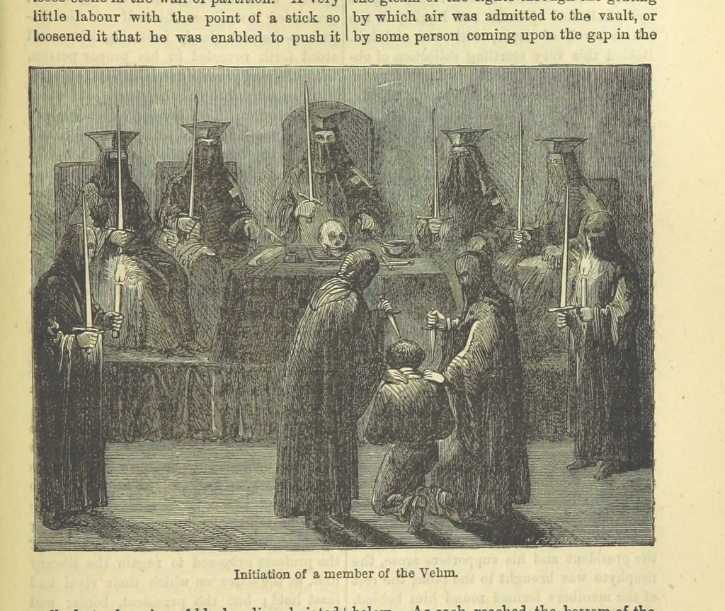 An illustration from Beeton's Historical Romances, Daring Deeds, and Animal Stories. Illustrated, etc, 1871, leaf 665