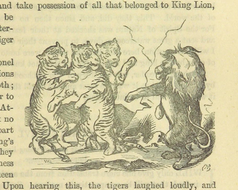 An illustration from Beeton's Historical Romances, Daring Deeds, and Animal Stories. Illustrated, etc, 1871, leaf 725