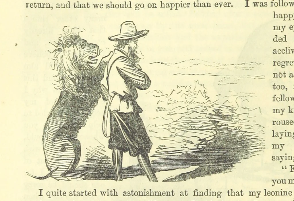 An illustration from Beeton's Historical Romances, Daring Deeds, and Animal Stories. Illustrated, etc, 1871, leaf 976