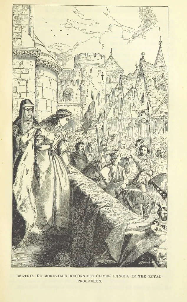 An illustration from Beeton's Historical Romances, Daring Deeds, and Animal Stories. Illustrated, etc, 1871, leaf 987