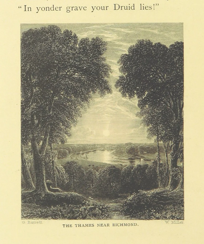 An illustration from Golden Leaves from the Works of the Poets and Painters. Edited by R. Bell, 1872, leaf 136