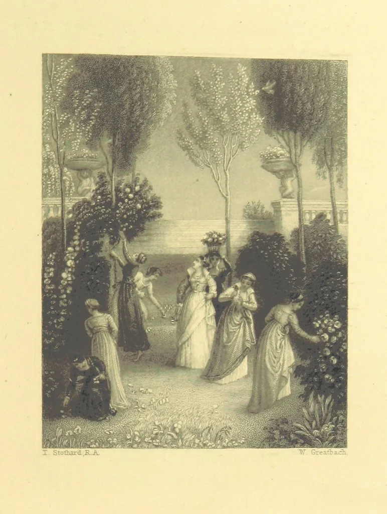 An illustration from Golden Leaves from the Works of the Poets and Painters. Edited by R. Bell, 1872, leaf 21