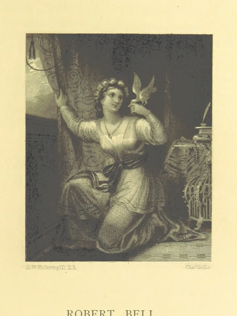 An illustration from Golden Leaves from the Works of the Poets and Painters. Edited by R. Bell, 1872, leaf 407
