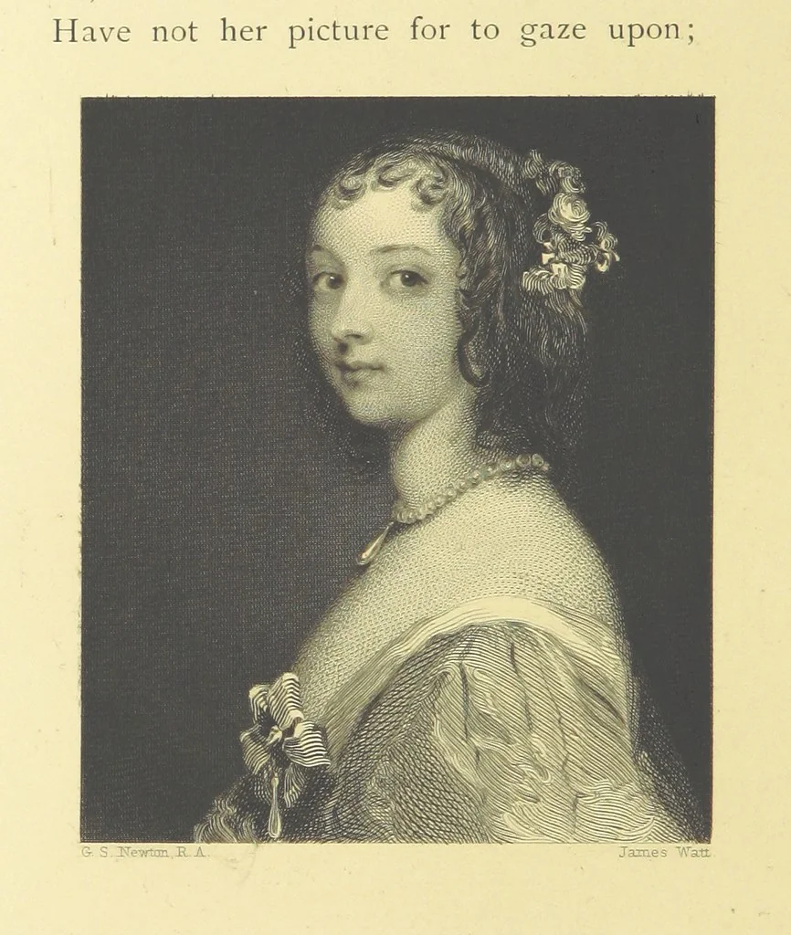 An illustration from Golden Leaves from the Works of the Poets and Painters. Edited by R. Bell, 1872, leaf 52
