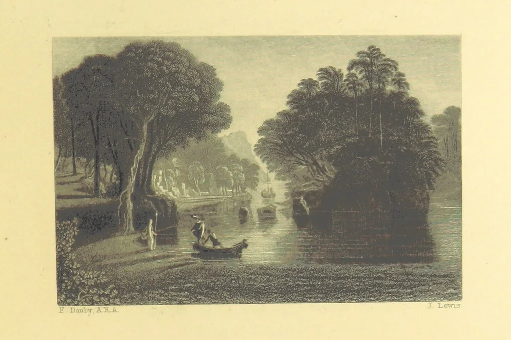 An illustration from Golden Leaves from the Works of the Poets and Painters. Edited by R. Bell, 1872, leaf 55