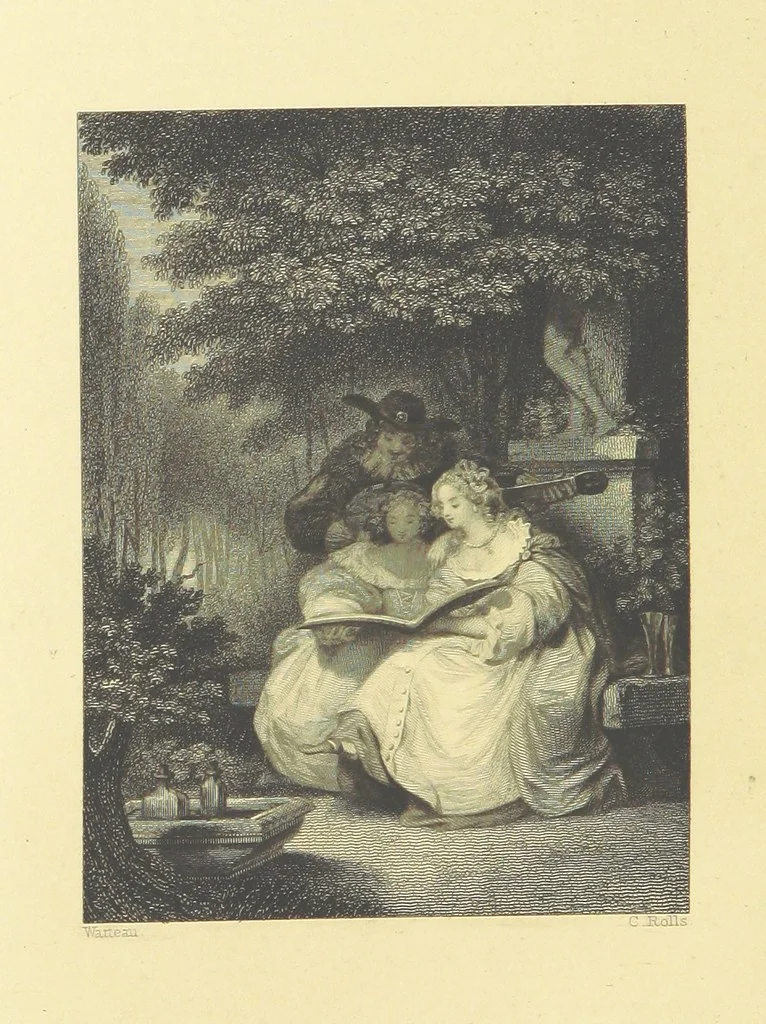 An illustration from Golden Leaves from the Works of the Poets and Painters. Edited by R. Bell, 1872, leaf 60