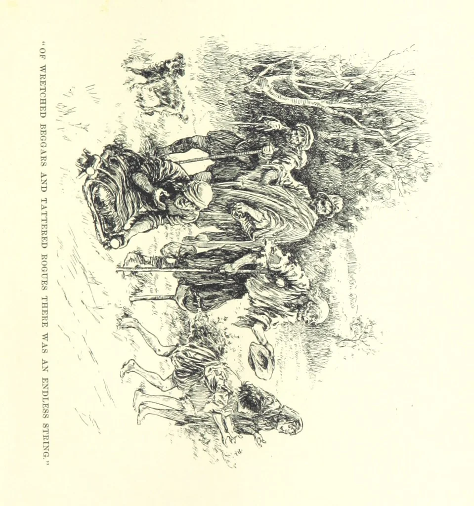 An illustration from Master Skylark. A story of Shakspere's time ... Illustrations by R. B. Birch, 1897, leaf 129