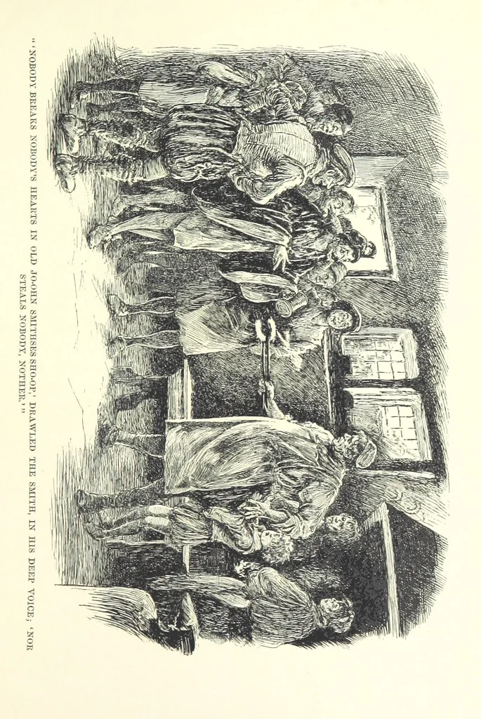 An illustration from Master Skylark. A story of Shakspere's time ... Illustrations by R. B. Birch, 1897, leaf 137