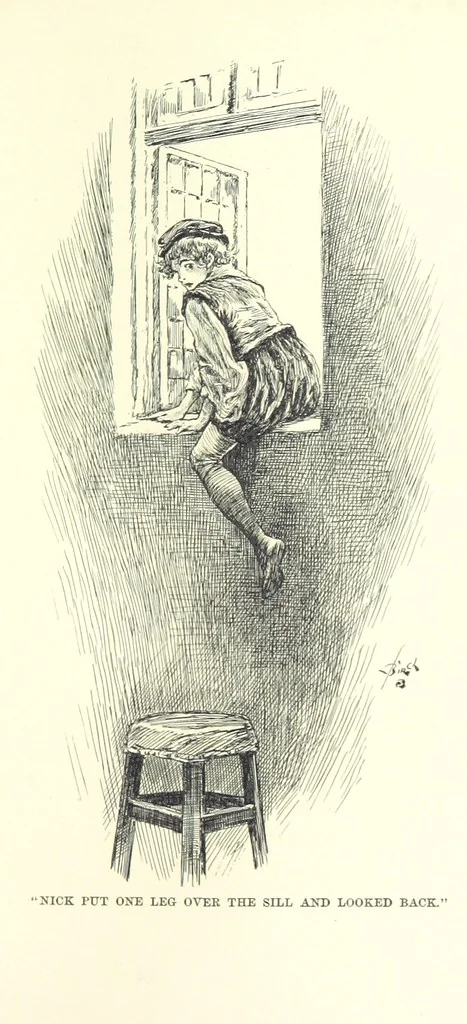 An illustration from Master Skylark. A story of Shakspere's time ... Illustrations by R. B. Birch, 1897, leaf 193