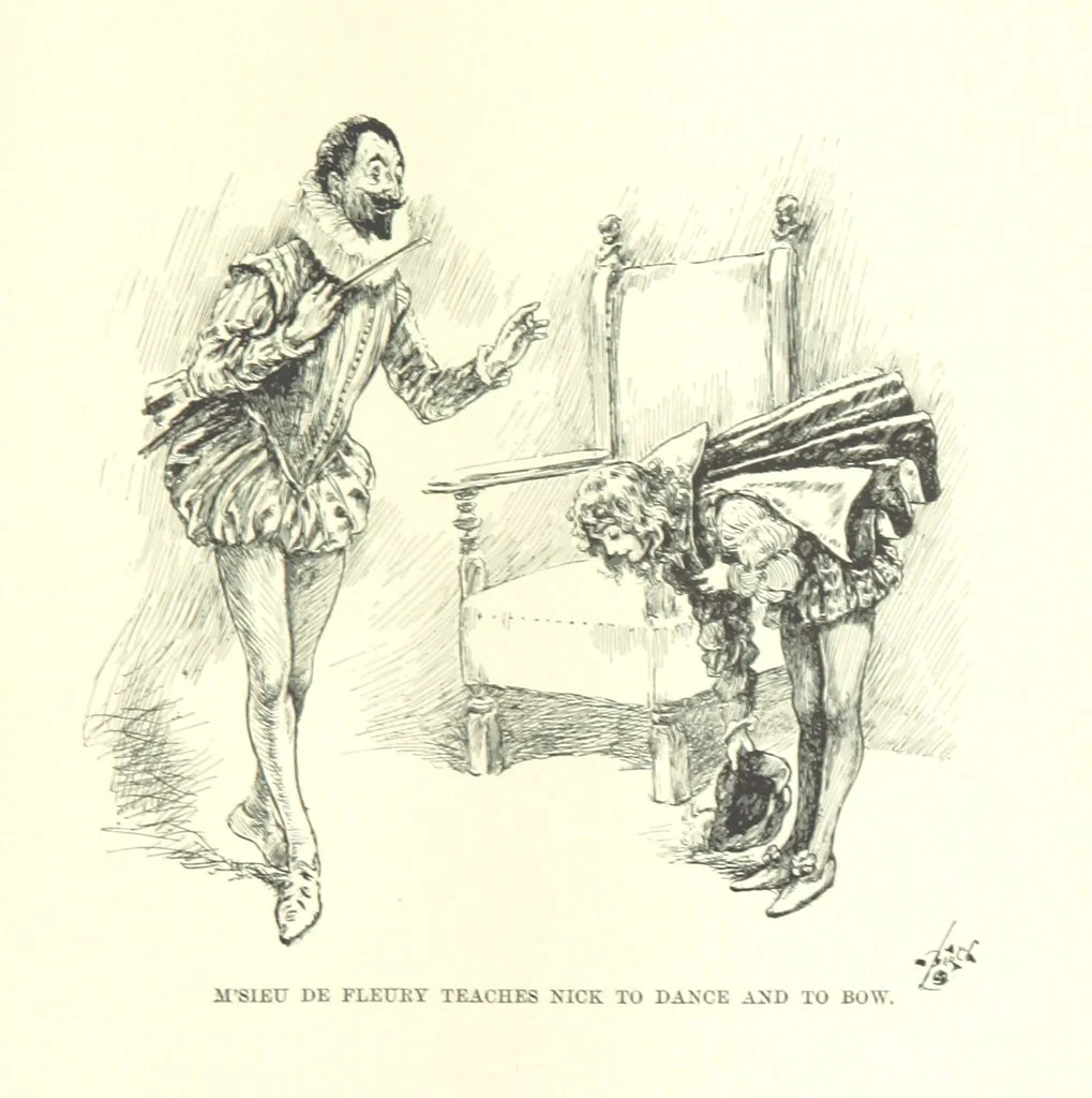 An illustration from Master Skylark. A story of Shakspere's time ... Illustrations by R. B. Birch, 1897, leaf 235