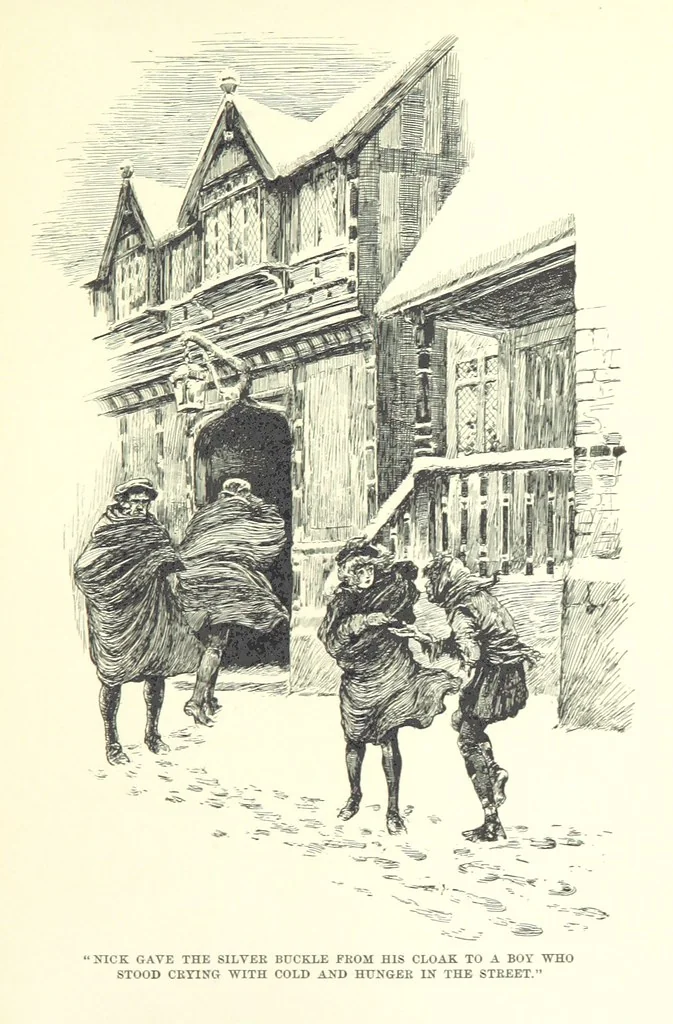 An illustration from Master Skylark. A story of Shakspere's time ... Illustrations by R. B. Birch, 1897, leaf 249