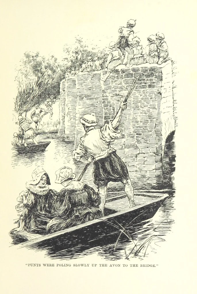 An illustration from Master Skylark. A story of Shakspere's time ... Illustrations by R. B. Birch, 1897, leaf 25