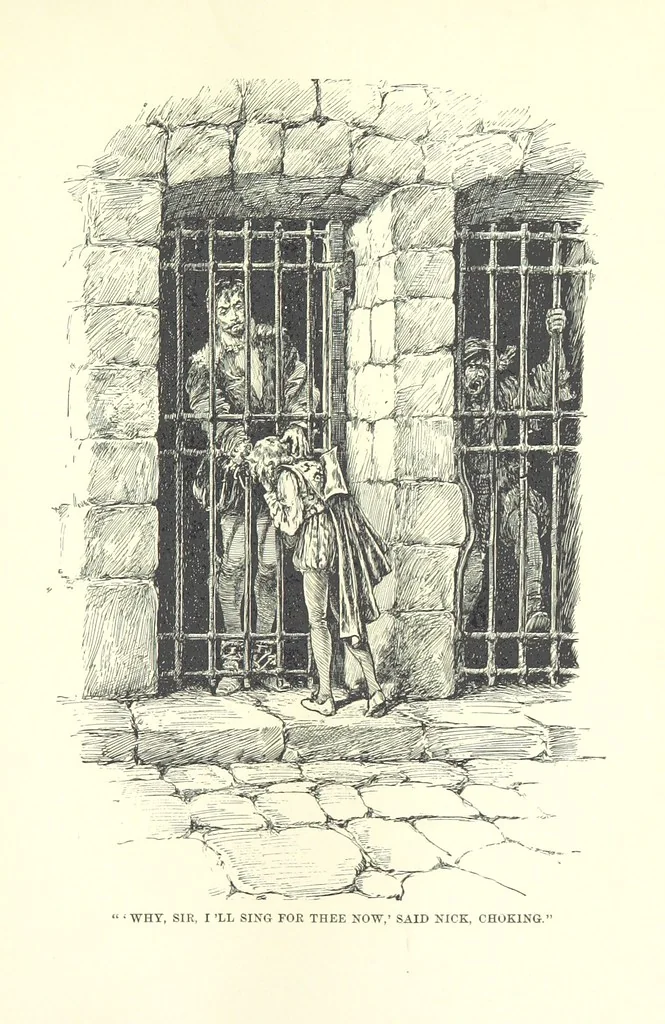 An illustration from Master Skylark. A story of Shakspere's time ... Illustrations by R. B. Birch, 1897, leaf 323