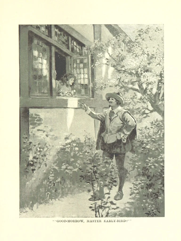 An illustration from Master Skylark. A story of Shakspere's time ... Illustrations by R. B. Birch, 1897, leaf 329