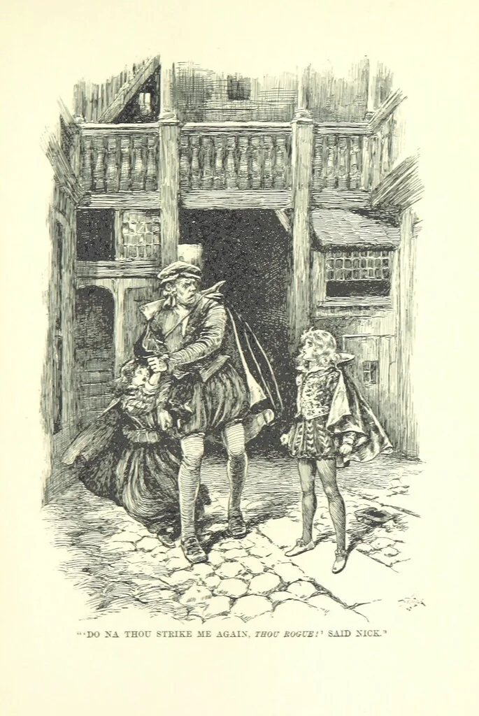 An illustration from Master Skylark. A story of Shakspere's time ... Illustrations by R. B. Birch, 1897, leaf 339