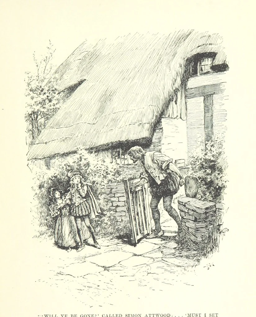An illustration from Master Skylark. A story of Shakspere's time ... Illustrations by R. B. Birch, 1897, leaf 375