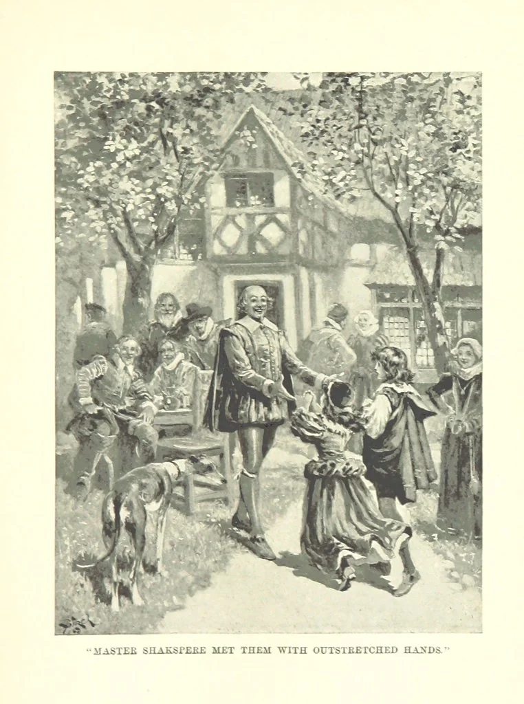 An illustration from Master Skylark. A story of Shakspere's time ... Illustrations by R. B. Birch, 1897, leaf 381