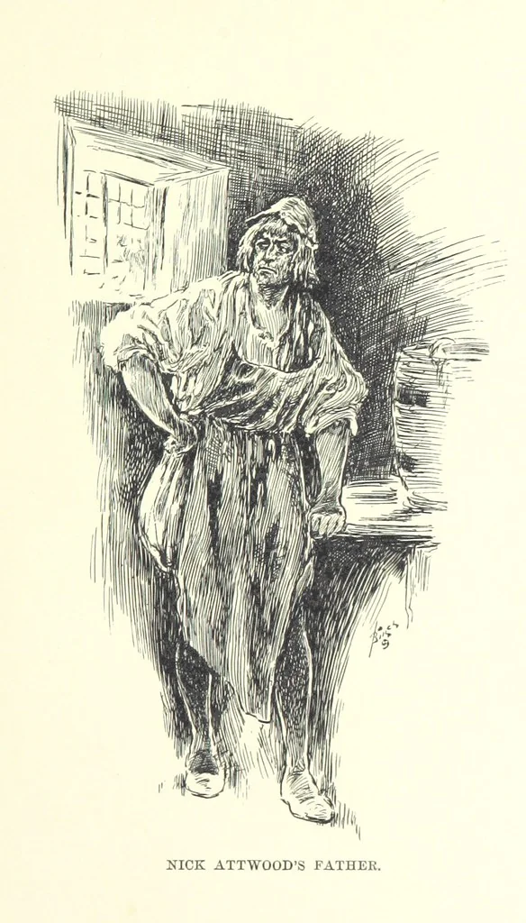 An illustration from Master Skylark. A story of Shakspere's time ... Illustrations by R. B. Birch, 1897, leaf 41