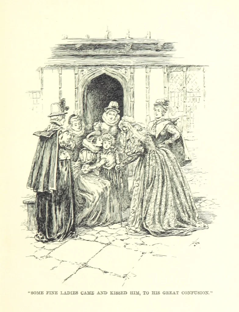 An illustration from Master Skylark. A story of Shakspere's time ... Illustrations by R. B. Birch, 1897, leaf 97