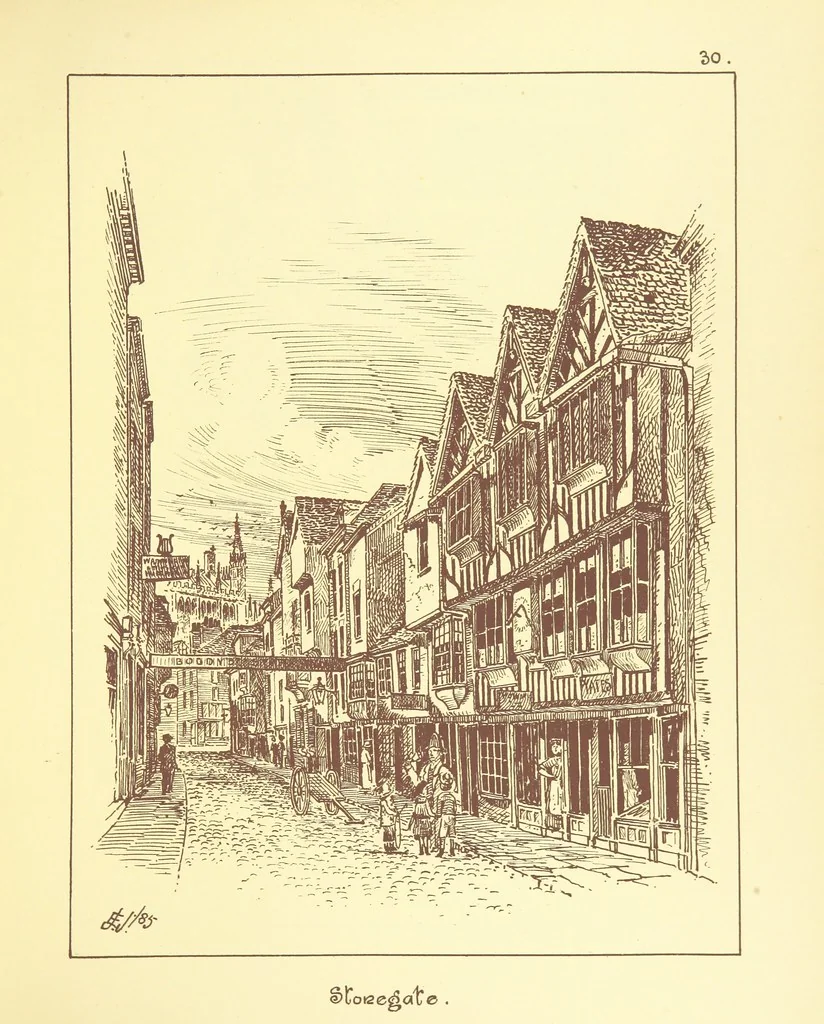 An illustration from Picturesque York. [With illustrations, 1886, leaf 97