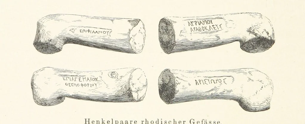 An illustration from Die Insel Rhodus, aus eigener Anschauung und nach den vorhandenen Quellen historisch, geographisch, archäologisch, malerisch beschrieben und durch Originalradirungen und Holzschnitte nach eigenen Naturstudien und Zeichnungen illustrirt. F.P, 1862, leaf 108