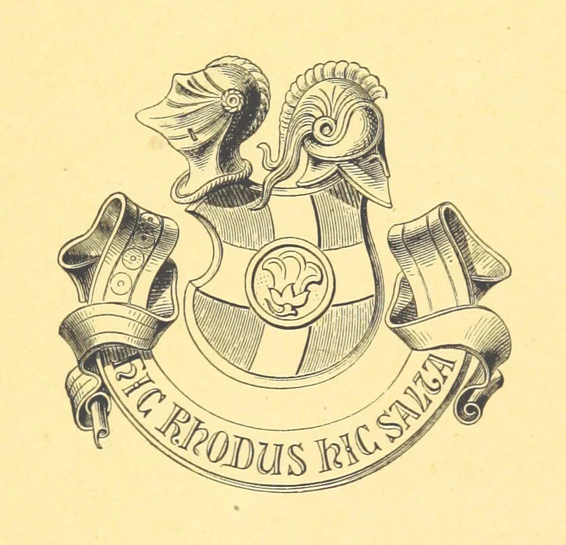 An illustration from Die Insel Rhodus, aus eigener Anschauung und nach den vorhandenen Quellen historisch, geographisch, archäologisch, malerisch beschrieben und durch Originalradirungen und Holzschnitte nach eigenen Naturstudien und Zeichnungen illustrirt. F.P, 1862, leaf 143