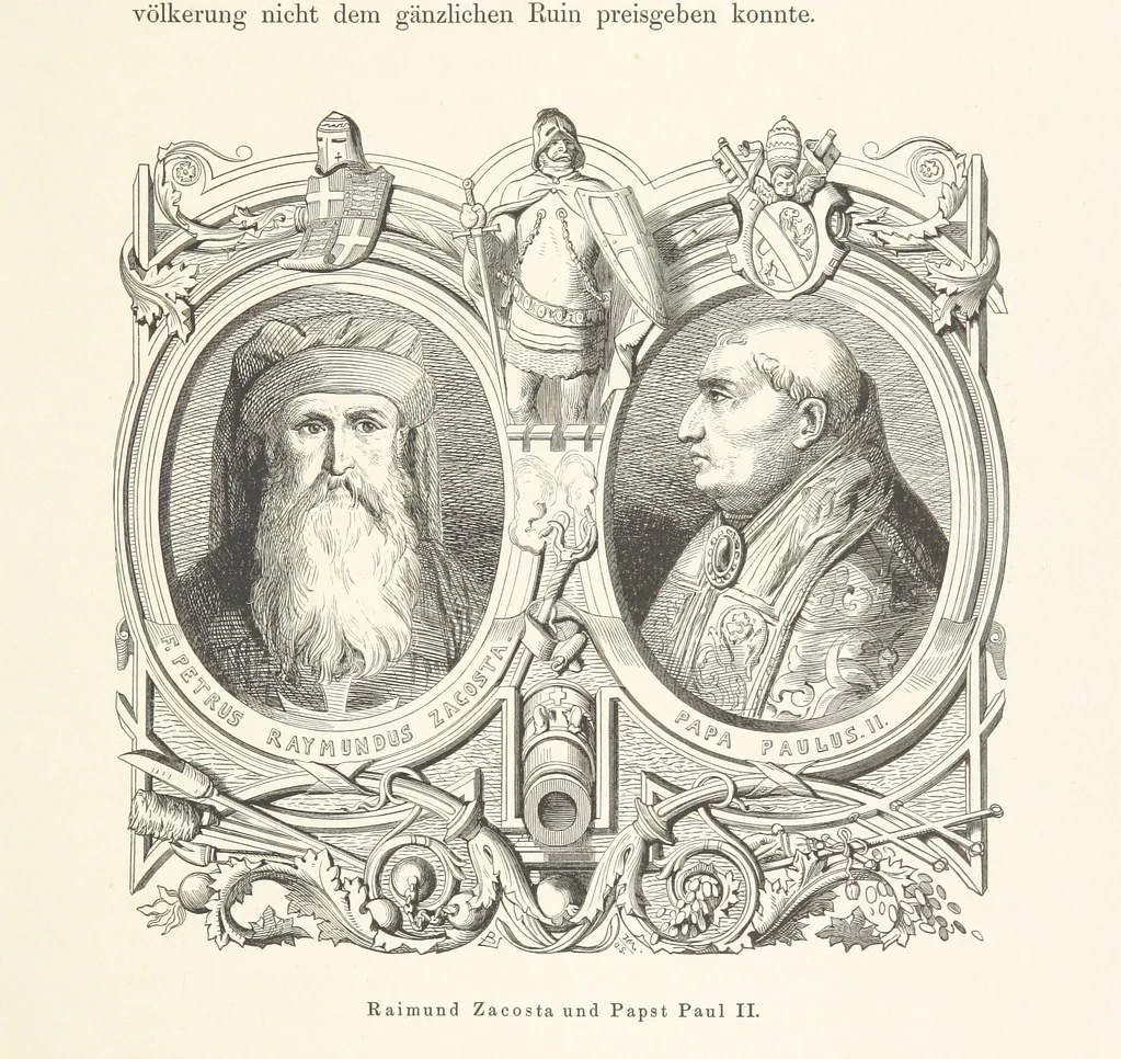 An illustration from Die Insel Rhodus, aus eigener Anschauung und nach den vorhandenen Quellen historisch, geographisch, archäologisch, malerisch beschrieben und durch Originalradirungen und Holzschnitte nach eigenen Naturstudien und Zeichnungen illustrirt. F.P, 1862, leaf 211