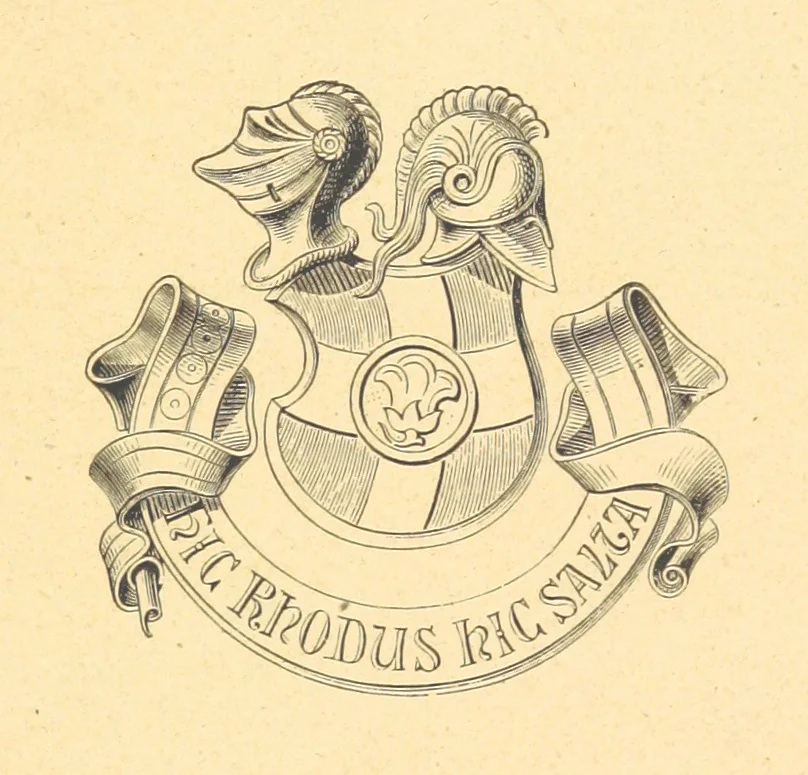 An illustration from Die Insel Rhodus, aus eigener Anschauung und nach den vorhandenen Quellen historisch, geographisch, archäologisch, malerisch beschrieben und durch Originalradirungen und Holzschnitte nach eigenen Naturstudien und Zeichnungen illustrirt. F.P, 1862, leaf 403