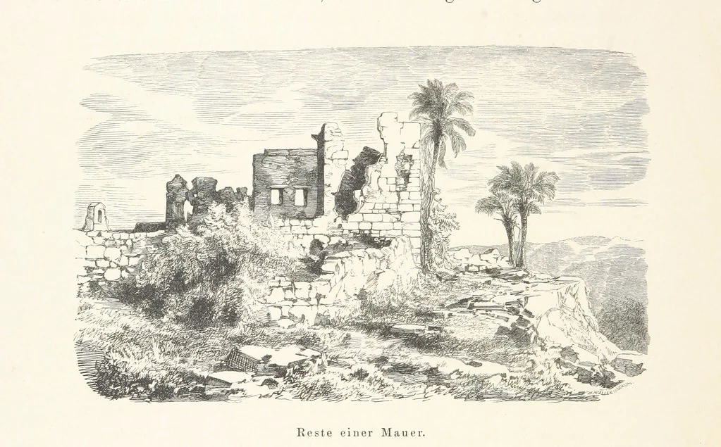 An illustration from Die Insel Rhodus, aus eigener Anschauung und nach den vorhandenen Quellen historisch, geographisch, archäologisch, malerisch beschrieben und durch Originalradirungen und Holzschnitte nach eigenen Naturstudien und Zeichnungen illustrirt. F.P, 1862, leaf 460