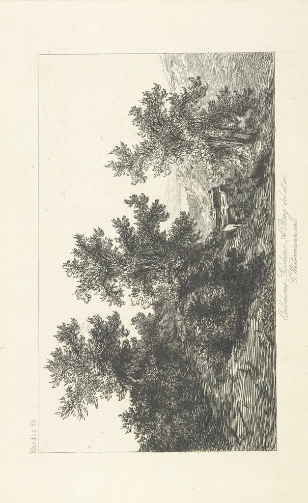 An illustration from Die Insel Rhodus, aus eigener Anschauung und nach den vorhandenen Quellen historisch, geographisch, archäologisch, malerisch beschrieben und durch Originalradirungen und Holzschnitte nach eigenen Naturstudien und Zeichnungen illustrirt. F.P, 1862, leaf 500