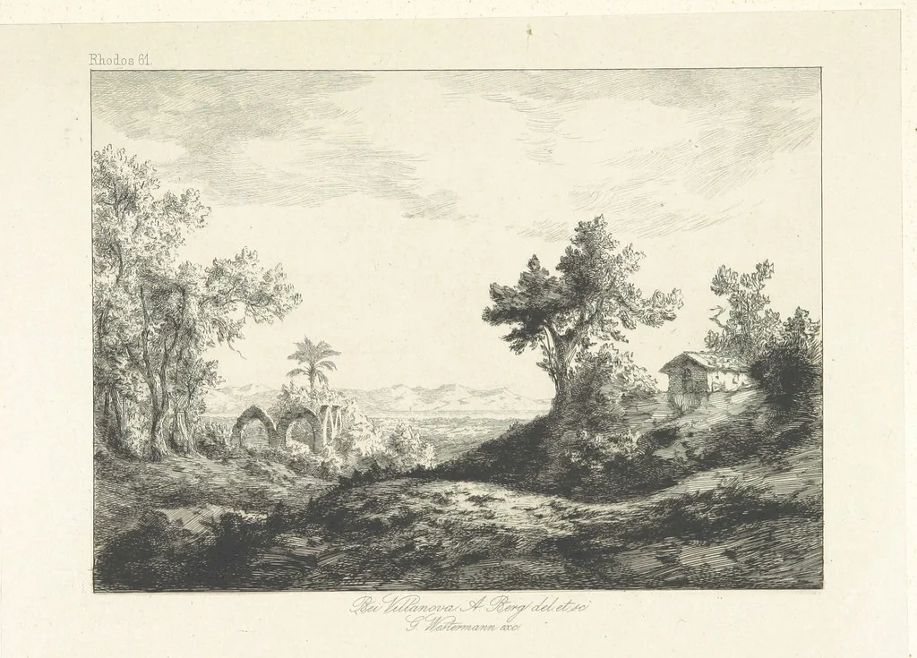 An illustration from Die Insel Rhodus, aus eigener Anschauung und nach den vorhandenen Quellen historisch, geographisch, archäologisch, malerisch beschrieben und durch Originalradirungen und Holzschnitte nach eigenen Naturstudien und Zeichnungen illustrirt. F.P, 1862, leaf 533