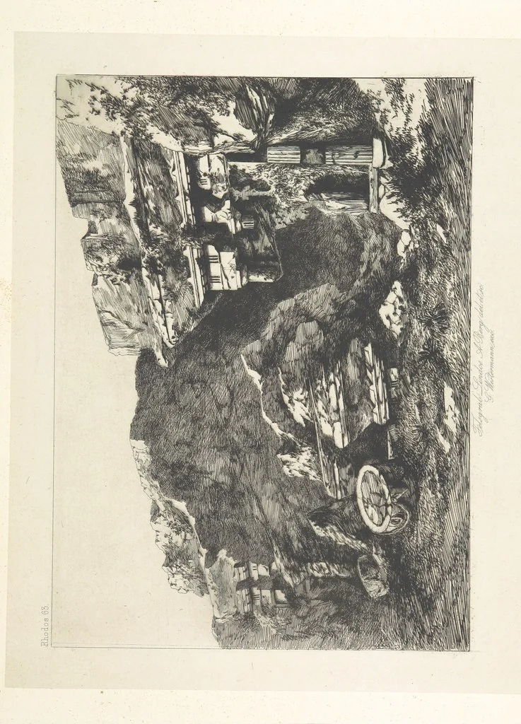 An illustration from Die Insel Rhodus, aus eigener Anschauung und nach den vorhandenen Quellen historisch, geographisch, archäologisch, malerisch beschrieben und durch Originalradirungen und Holzschnitte nach eigenen Naturstudien und Zeichnungen illustrirt. F.P, 1862, leaf 543