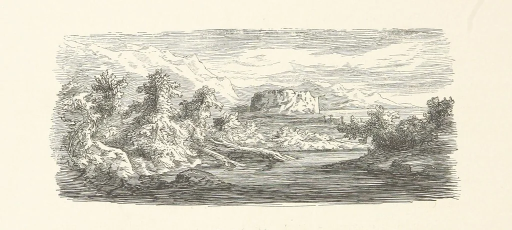 An illustration from Die Insel Rhodus, aus eigener Anschauung und nach den vorhandenen Quellen historisch, geographisch, archäologisch, malerisch beschrieben und durch Originalradirungen und Holzschnitte nach eigenen Naturstudien und Zeichnungen illustrirt. F.P, 1862, leaf 594