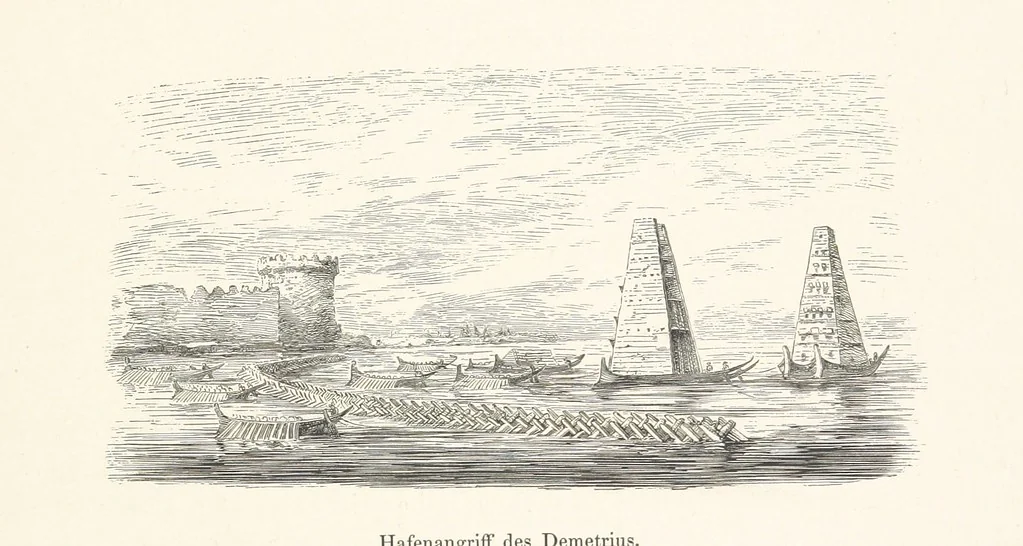 An illustration from Die Insel Rhodus, aus eigener Anschauung und nach den vorhandenen Quellen historisch, geographisch, archäologisch, malerisch beschrieben und durch Originalradirungen und Holzschnitte nach eigenen Naturstudien und Zeichnungen illustrirt. F.P, 1862, leaf 71