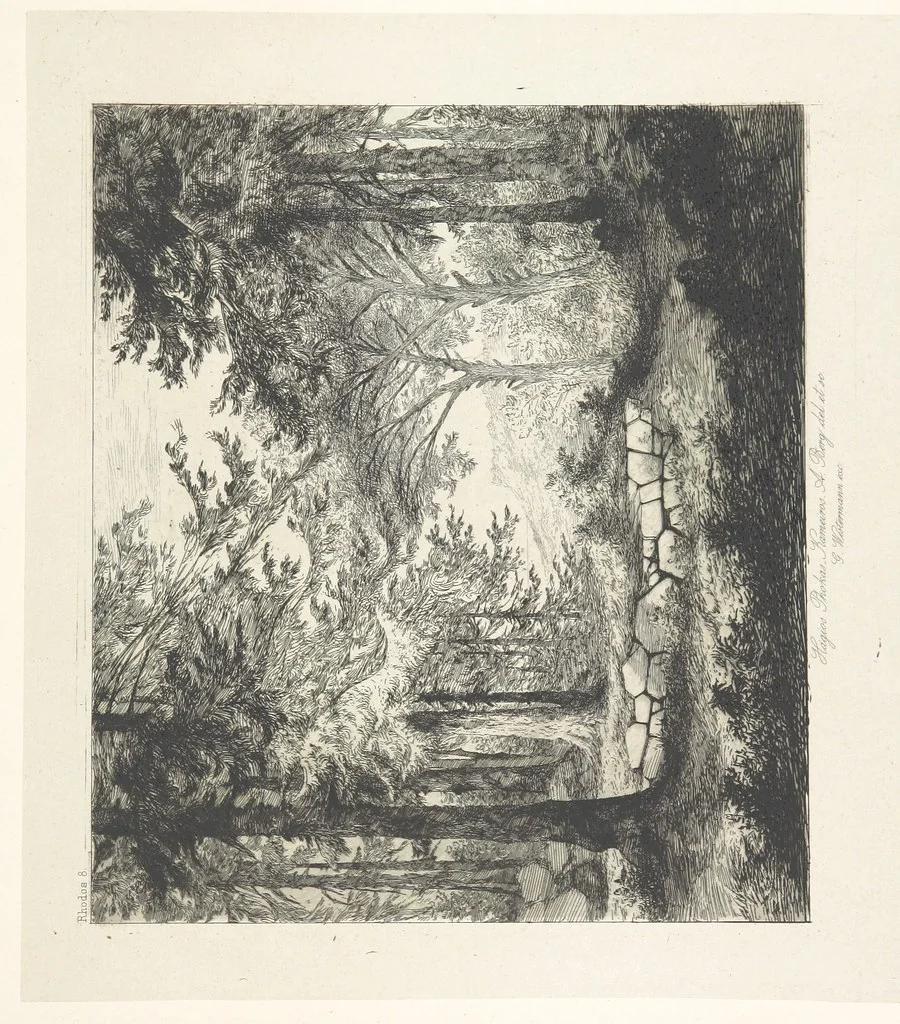 An illustration from Die Insel Rhodus, aus eigener Anschauung und nach den vorhandenen Quellen historisch, geographisch, archäologisch, malerisch beschrieben und durch Originalradirungen und Holzschnitte nach eigenen Naturstudien und Zeichnungen illustrirt. F.P, 1862, leaf 83