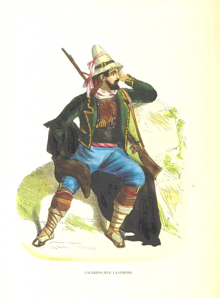 An illustration from Die Völker des Erdballs nach ihrer Abstammung und Verwandtschaft, und ihren Eigenthümlichkeiten in Regierungsform, Religion, Sitte und Tracht ... Mit ... colorirten Abbildungen, 1845, leaf 1022