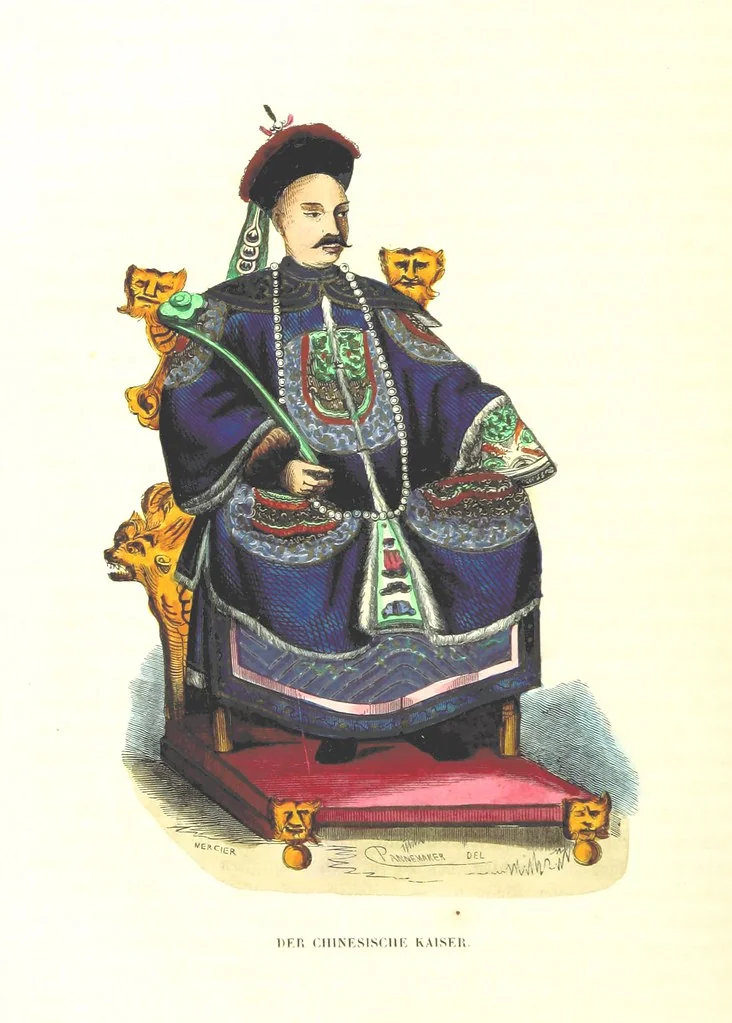 An illustration from Die Völker des Erdballs nach ihrer Abstammung und Verwandtschaft, und ihren Eigenthümlichkeiten in Regierungsform, Religion, Sitte und Tracht ... Mit ... colorirten Abbildungen, 1845, leaf 104
