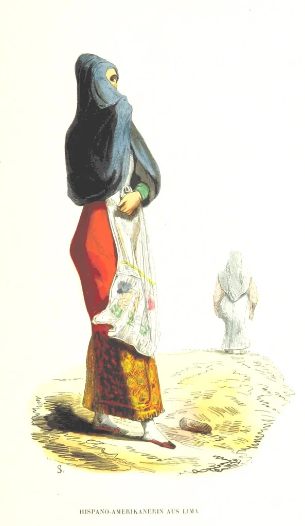 An illustration from Die Völker des Erdballs nach ihrer Abstammung und Verwandtschaft, und ihren Eigenthümlichkeiten in Regierungsform, Religion, Sitte und Tracht ... Mit ... colorirten Abbildungen, 1845, leaf 1041