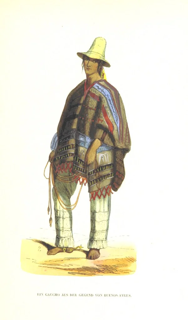 An illustration from Die Völker des Erdballs nach ihrer Abstammung und Verwandtschaft, und ihren Eigenthümlichkeiten in Regierungsform, Religion, Sitte und Tracht ... Mit ... colorirten Abbildungen, 1845, leaf 1045