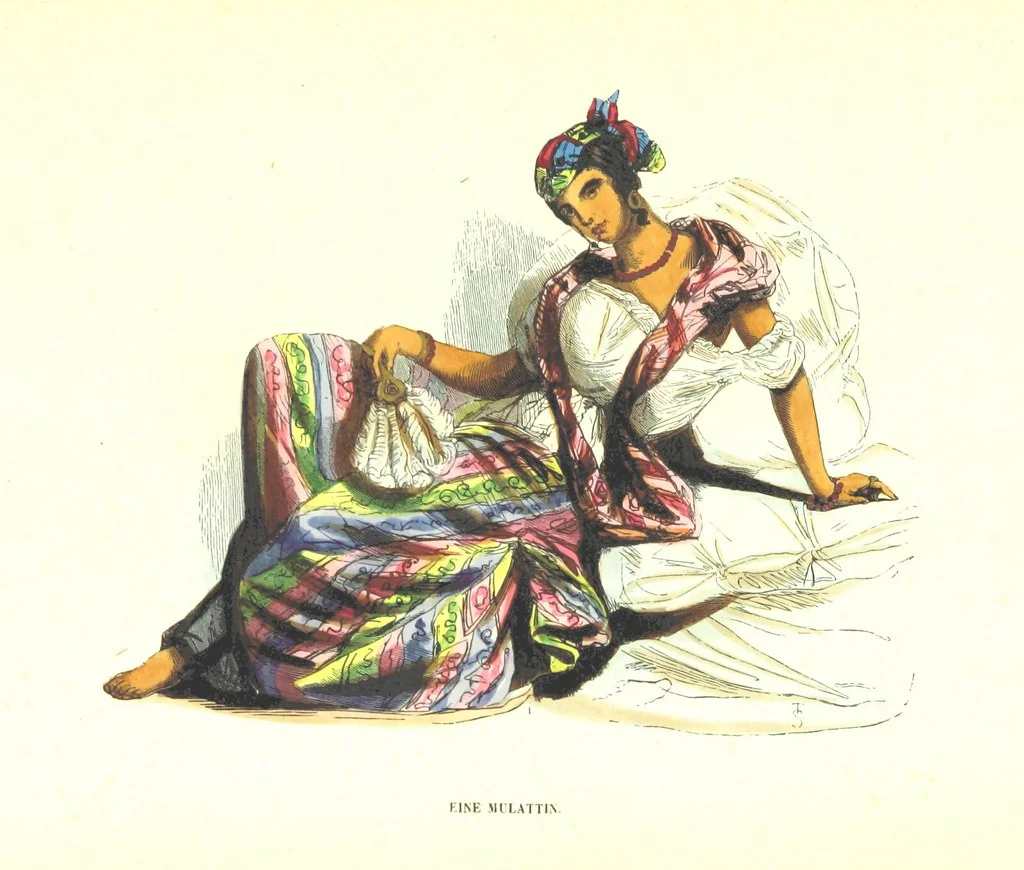 An illustration from Die Völker des Erdballs nach ihrer Abstammung und Verwandtschaft, und ihren Eigenthümlichkeiten in Regierungsform, Religion, Sitte und Tracht ... Mit ... colorirten Abbildungen, 1845, leaf 1049